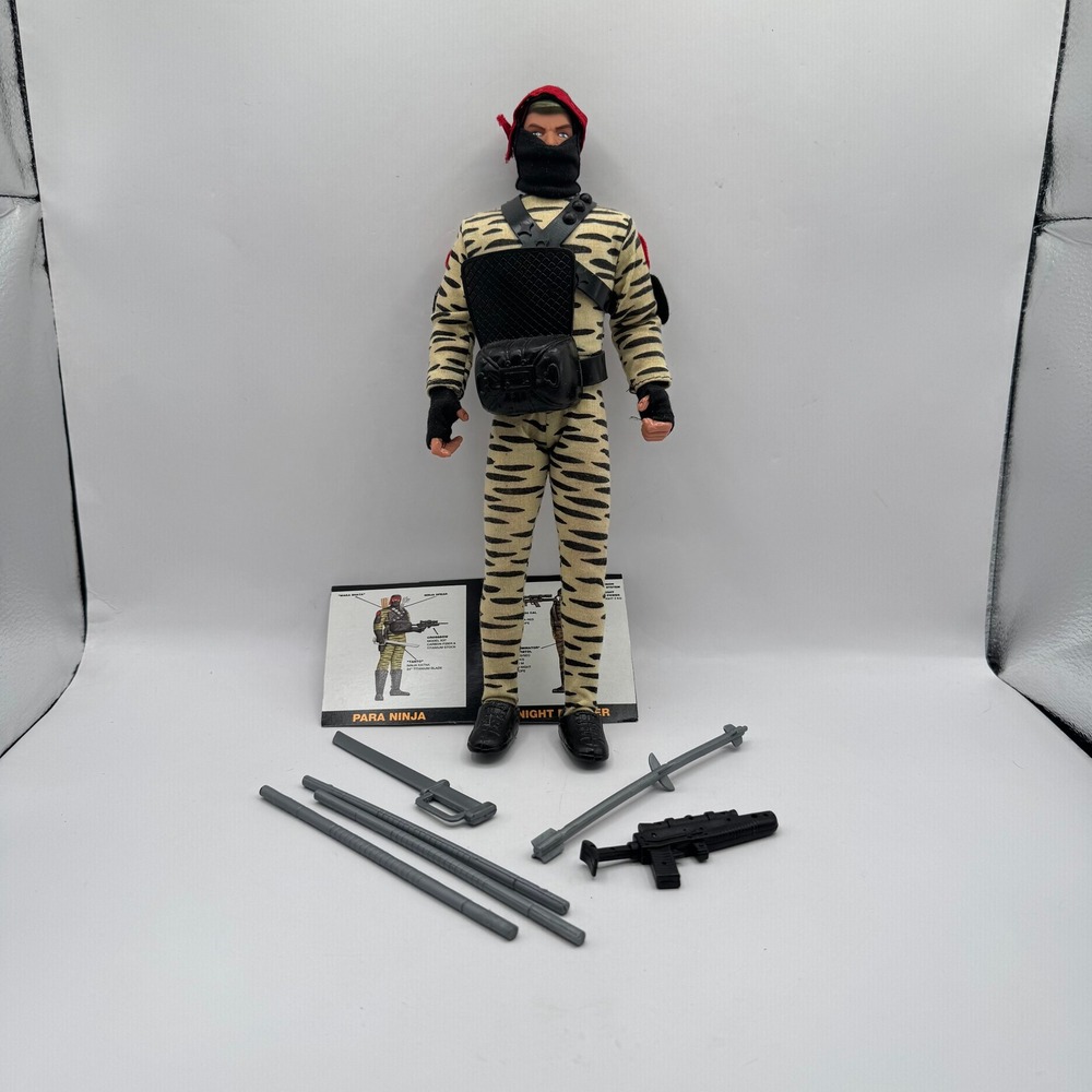 GI Joe Power Team Elite‎ Para Ninja Action Figure Kids 12" Tiger Stripe Camo Toy